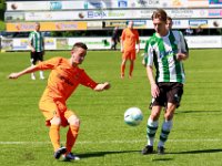 016 2016 Genemuiden HHC Hardenberg  02-07-2016: Voetbal: SC Genemuiden v HHC Hardenberg: Genemuiden/Tom Heerkes (l) of HHC Hardenberg, Job van Dalfsen (r) of Genemuiden/